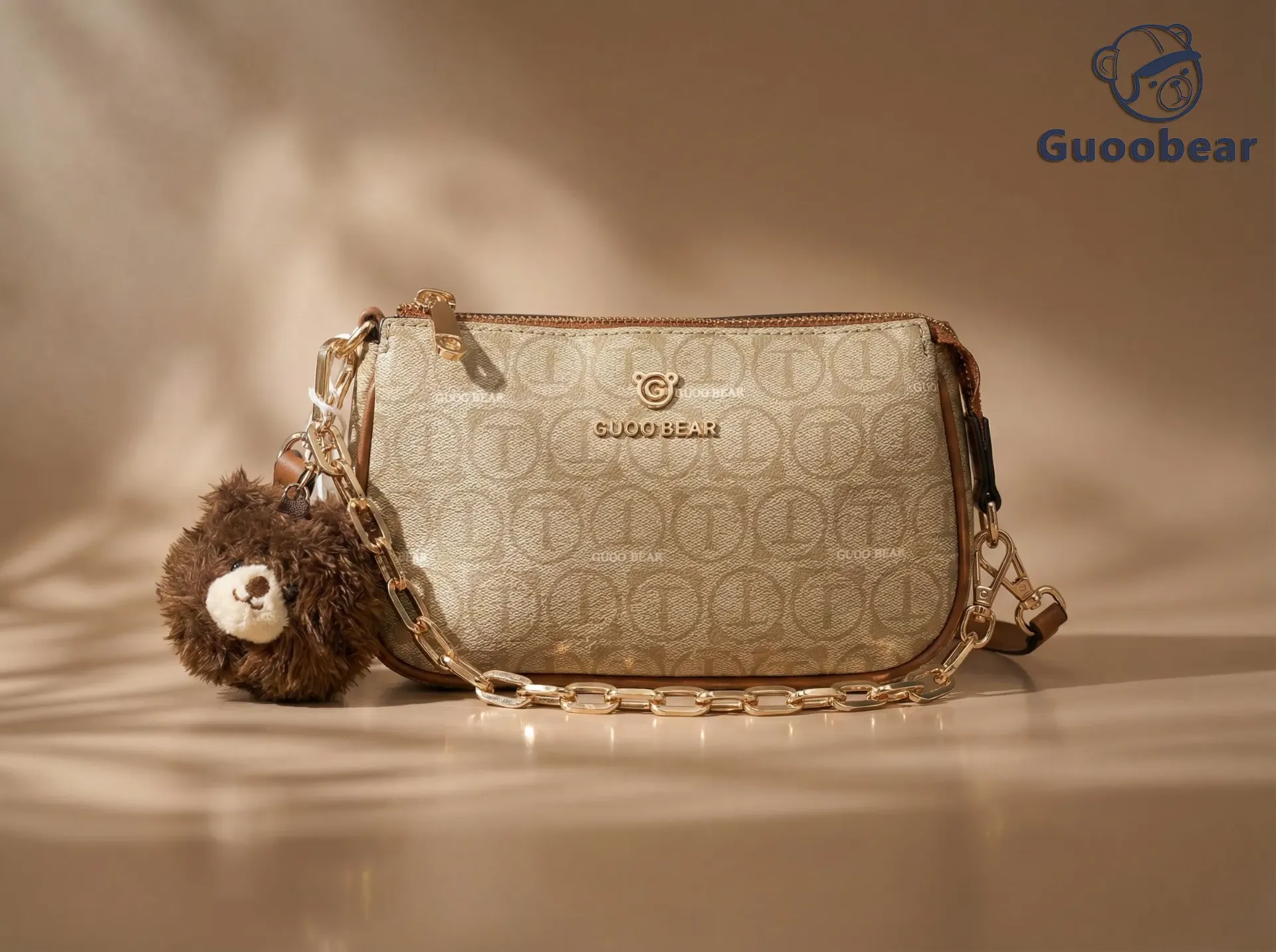 [GU1149-69320] Vogue Vienna Khaki Crossbody Bag