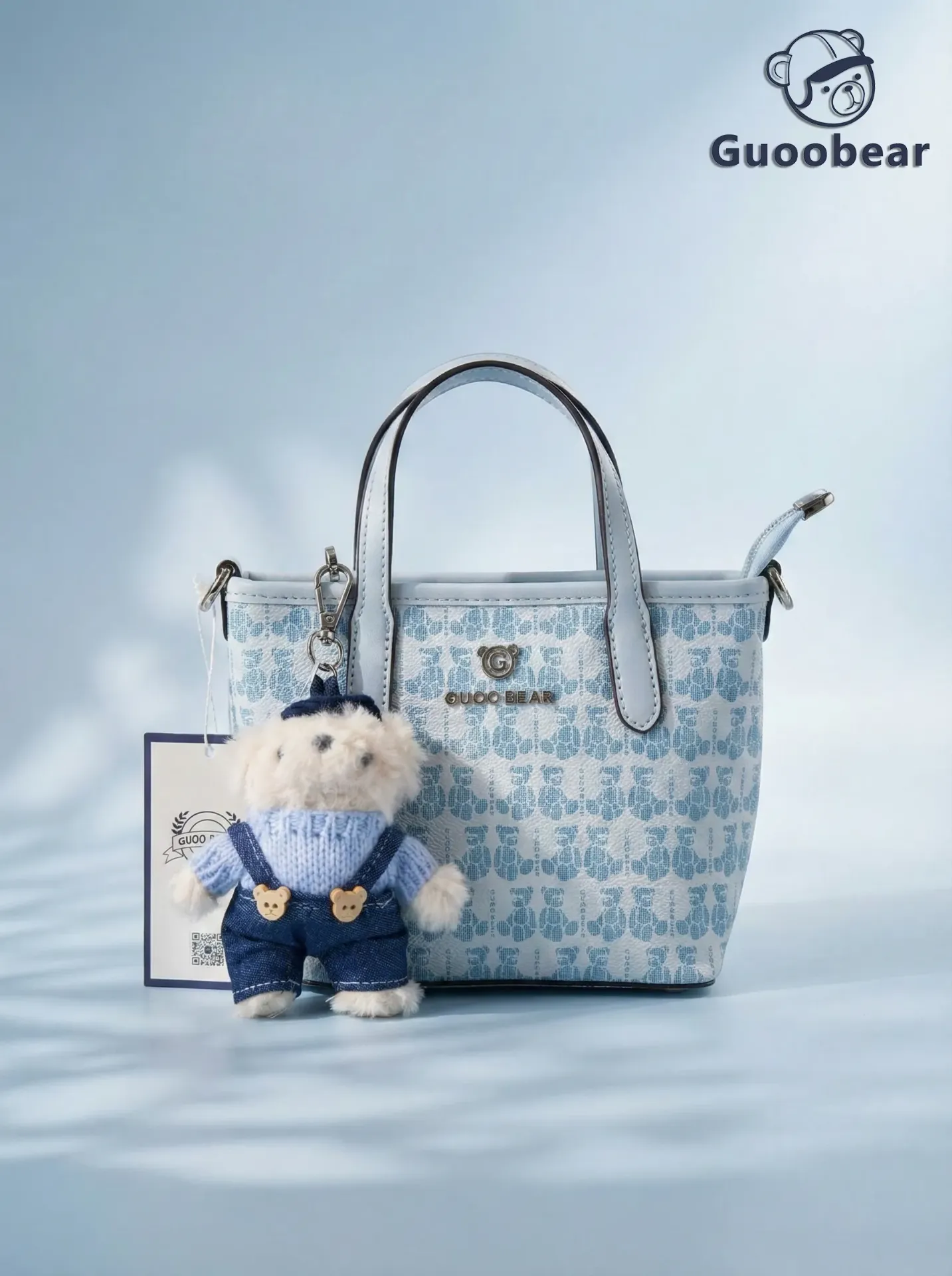 [GU1194-49240] Santiago Blue Crossbody Bag